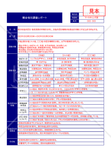 Excelで作る競合調査レポート（A4・1枚）【見本付き】