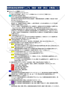 中～大規模集合住宅用の迷惑駐輪自転車管理マニュアル（登録～検索～撤去）