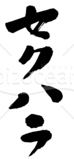 筆文字素材 セクハラ 縦 Bizocean ビズオーシャン