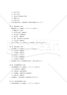 業務分掌・職務権限・承認権限規程